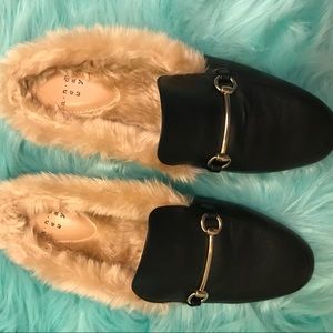 Faux Fur Loafers